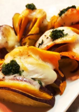 ハッセルバック･ミニスイートポテト-レシピのメイン写真