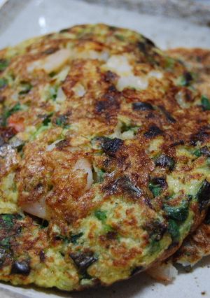 海老とわけぎの山芋焼き-レシピのメイン写真