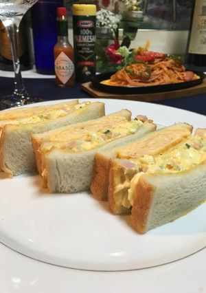 厚焼き玉子とタルタルのSPたまごサンド♡-レシピのメイン写真