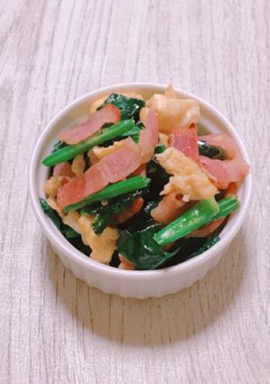 お弁当に ホーレン草ワッサ〜炒めもん-レシピのメイン写真
