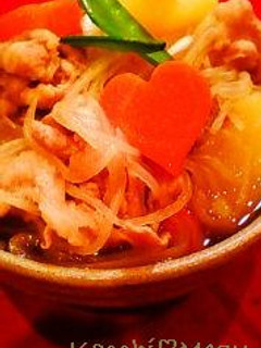 簡単♡ほくほく♡ ハート肉じゃが-レシピのメイン写真