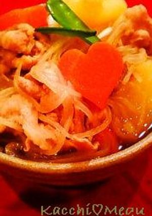 簡単♡ほくほく♡　ハート肉じゃが-レシピのメイン写真