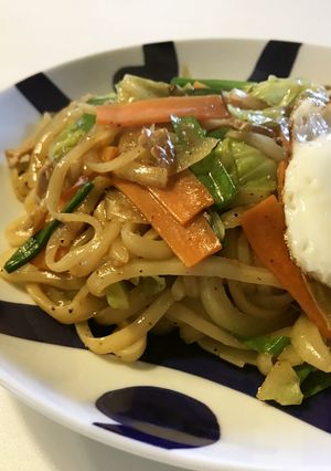 もっちり焼きうどん-レシピのメイン写真