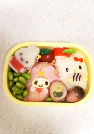 5歳児 バス遠足 サンリオ弁当-レシピのメイン写真