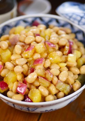 ほっこりあま～い💖大豆とさつまいもの甘煮-レシピのメイン写真