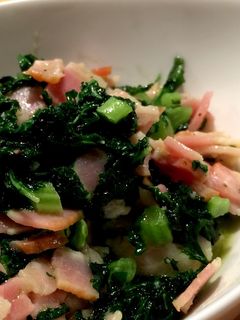 ケールのガーリックソテー-レシピのメイン写真