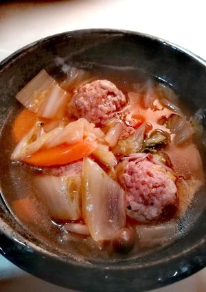 鶏団子と白菜のうま煮-レシピのメイン写真