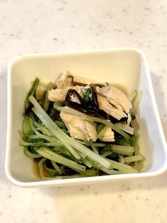 鶏ささみと水菜の煮びたし-レシピのメイン写真