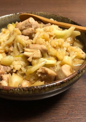 鶏肉とカリフラワーの醤油煮-レシピのメイン写真
