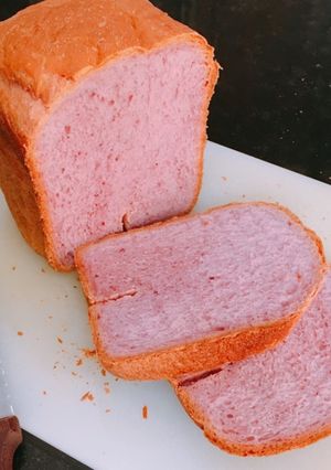 HBで♪綺麗な紫のお芋食パン-レシピのメイン写真