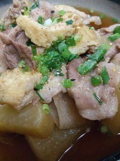 懐かしい味★大根と豚肉の甘辛煮-レシピのメイン写真