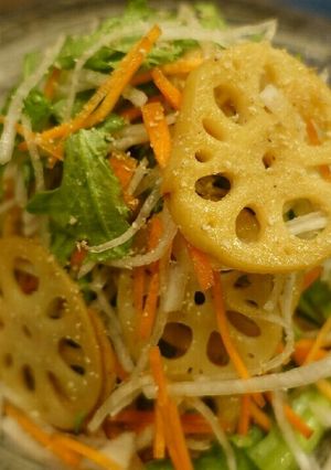 根菜と春菊のサラダ-レシピのメイン写真