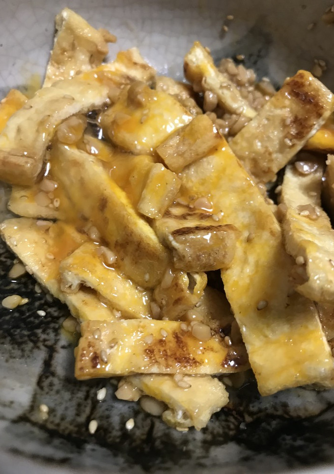 あっという間に完成油揚げのゴマ納豆和え-レシピのメイン写真