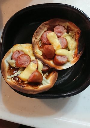 餃子の皮deお好み焼き風！？-レシピのメイン写真