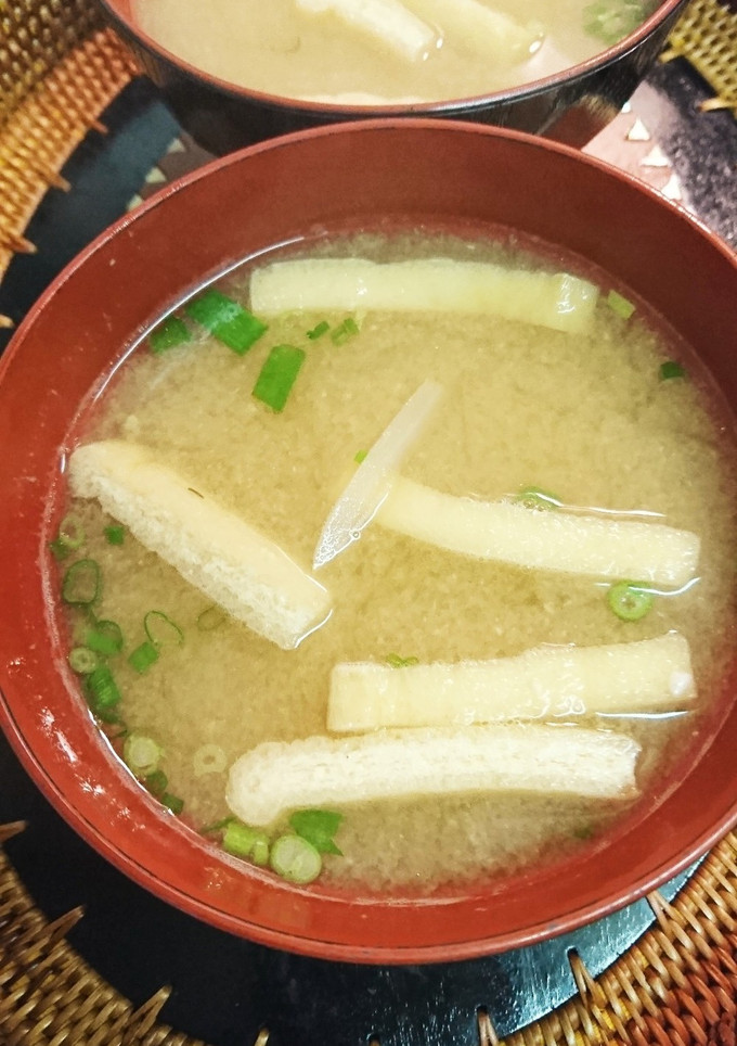大根皮とお揚げさんのお味噌汁-レシピのメイン写真