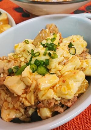 ご飯に合う…豚こま豆腐のピリ辛炒め-レシピのメイン写真