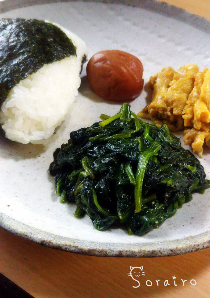 ご飯によく合う＊ほうれんそうの麺つゆ炒め-レシピのメイン写真