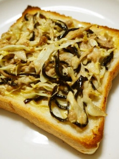 ごま昆布とツナの和風トースト-レシピのメイン写真