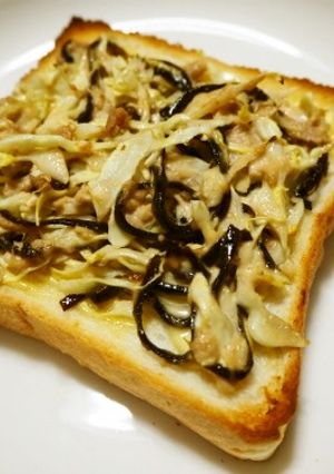 ごま昆布とツナの和風トースト-レシピのメイン写真