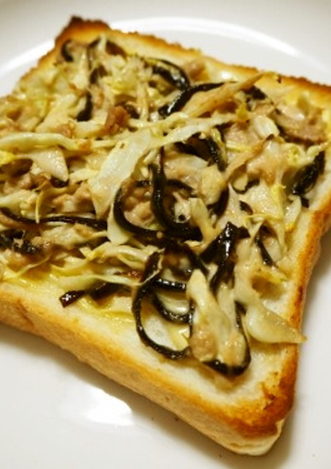 ごま昆布とツナの和風トースト-レシピのメイン写真