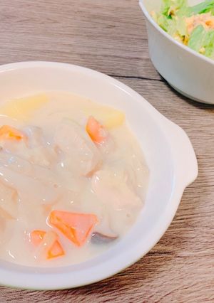 ルゥなし！米粉のとろとろクリームシチュー-レシピのメイン写真