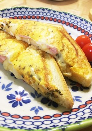 朝食にぴったり☆フライパンでホットサンド-レシピのメイン写真