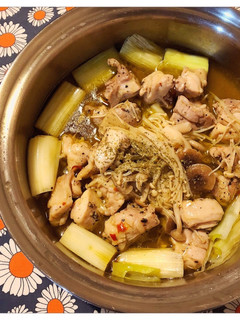 鶏肉と長ねぎのアヒージョ-レシピのメイン写真