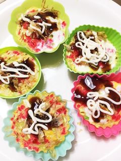お弁当に♪レンジでお好み焼き風卵焼き-レシピのメイン写真