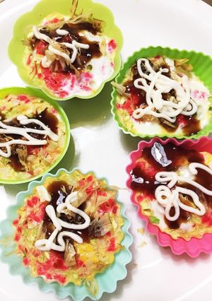 お弁当に♪レンジでお好み焼き風卵焼き-レシピのメイン写真