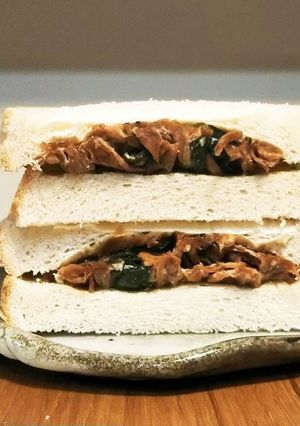ふじっこ煮・切り干しサンド-レシピのメイン写真
