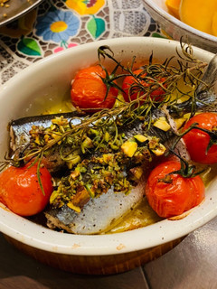 ピスタチオとハーブの秋刀魚オーブン焼き-レシピのメイン写真