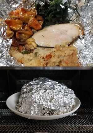 ヌメリスギタケ、塩鮭、おから等ホイル焼き-レシピのメイン写真