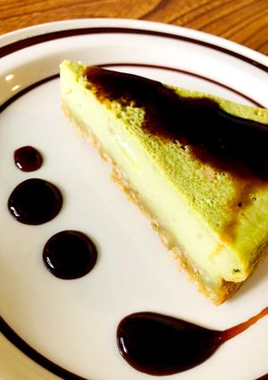 抹茶の和風チーズケーキ✨ 〜黒蜜がけ〜-レシピのメイン写真