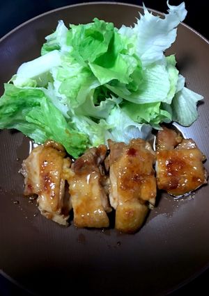 ガムシロップ☆照り焼きキチン-レシピのメイン写真