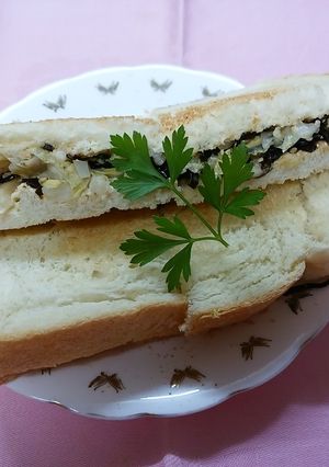 ふじっこ煮と白菜のサンドイッチ-レシピのメイン写真