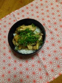 きのこと帆立のバターしょう油あんかけ丼-レシピのメイン写真