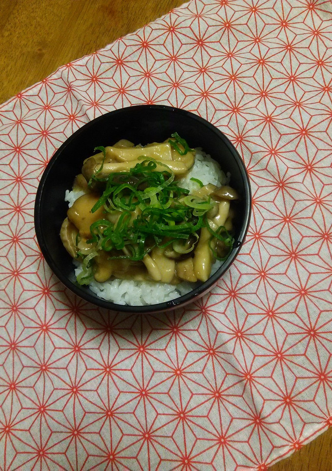 きのこと帆立のバターしょう油あんかけ丼-レシピのメイン写真
