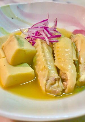 No2125 鶏手羽中煮込み高野豆腐-レシピのメイン写真