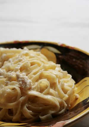 簡単パスタ：クリーミー蟹-レシピのメイン写真