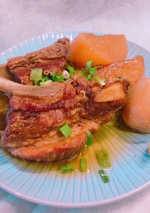 圧力鍋で！柔らかスペアリブと大根の煮込み-レシピのメイン写真