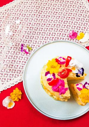 記念日にぴったり♡彩りサラダケーキ-レシピのメイン写真
