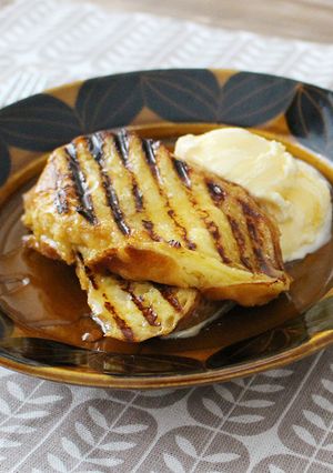 フランスパンで　はちみつフレンチトースト-レシピのメイン写真