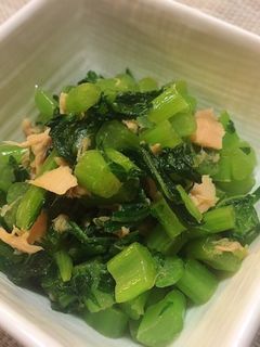 栄養満点!簡単副菜☆大根葉とツナの炒め物-レシピのメイン写真