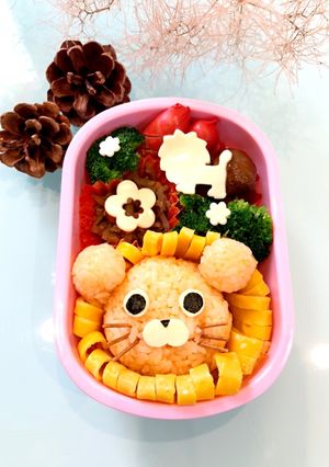 簡単！ ☆ライオンさん弁当☆ 動物園-レシピのメイン写真