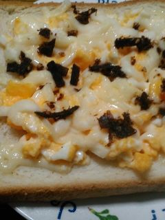 和っパン★おかか昆布の卵チーズトースト-レシピのメイン写真