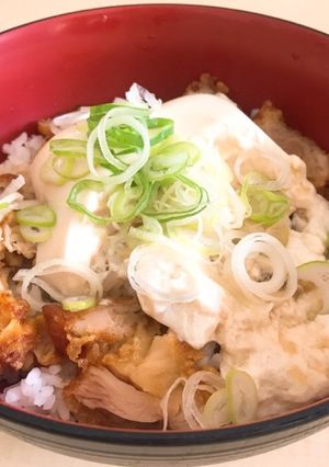 トリポンぶっちゃん丼【豆腐×鳥ポン酢丼】-レシピのメイン写真
