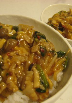 超簡単！ピリ辛！赤い中華丼！-レシピのメイン写真