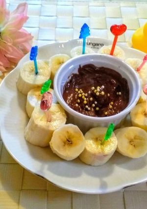 お家で簡単バナナのチョコフォンデュ♪-レシピのメイン写真