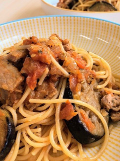 なすと豚バラとオレガノのトマトパスタ❣-レシピのメイン写真