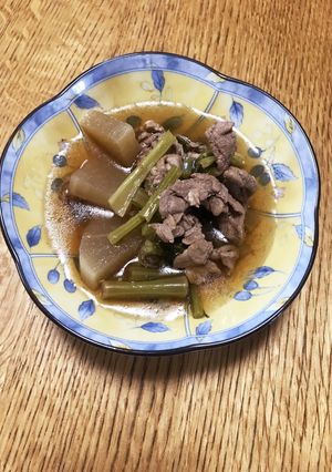 大根と小松菜と豚こま肉のうま煮-レシピのメイン写真